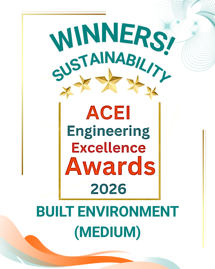 ACEI Engineering Excellence Award Sustainability Winner 2026